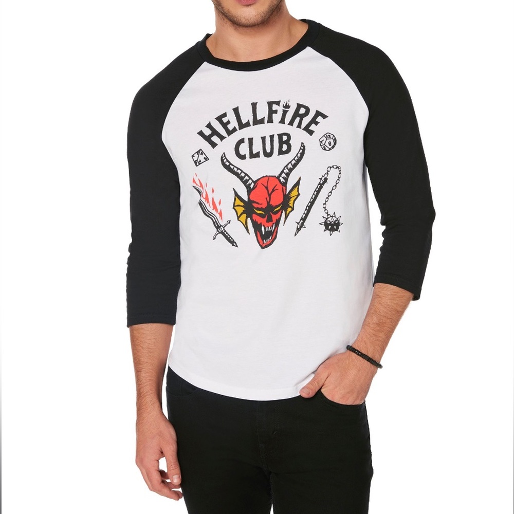 COPY - Stranger Things HellFire Club Raglan T-Shirt